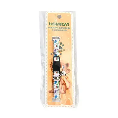 Homecat Динозавры ошейник для кошек с бубенчиком