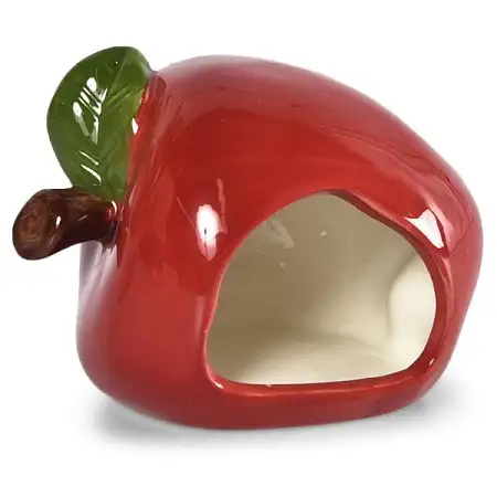 Купить homepet домик для мелких грызунов яблоко керамический